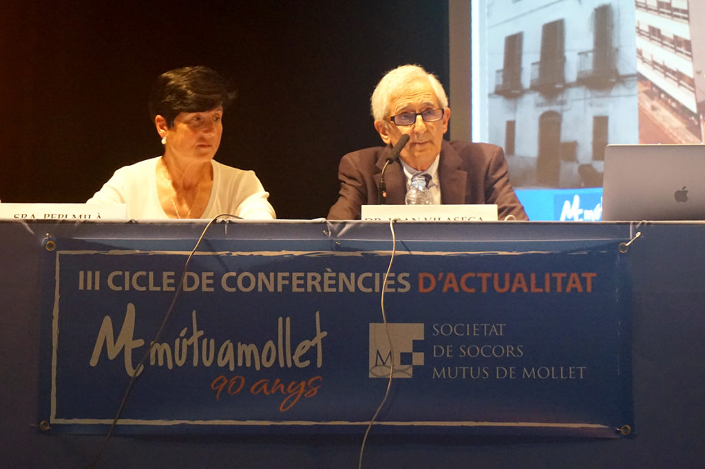 Presentación de la nueva conferencia Pepi Milà y Dr. Joan Vilaseca 