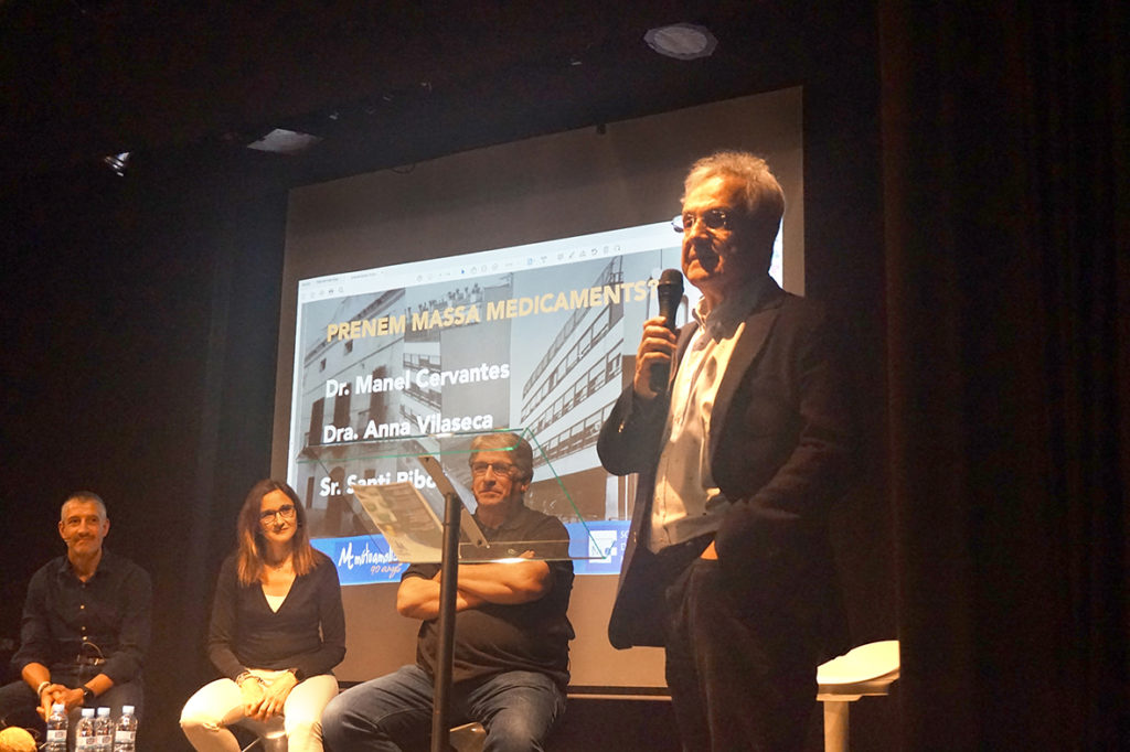 Momento de intervención del periodista y presentador Jaume Barberà 